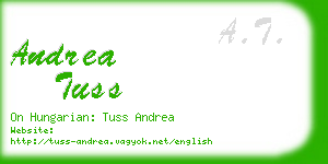 andrea tuss business card